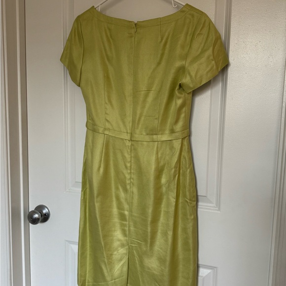 Wool & Silk Talbots Petite Shift Dress - Pistachio Light Green - Picture 4 of 8